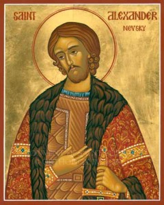 The Russian Orthodox Church put Nevksy on an icon because it declared him a saint